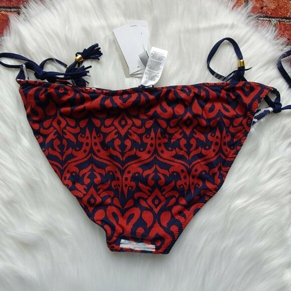 NWT Tommy Bahama Reversible Hipster Bikini Bottom Tie Side Ikat Diamond XL - Picture 5 of 12